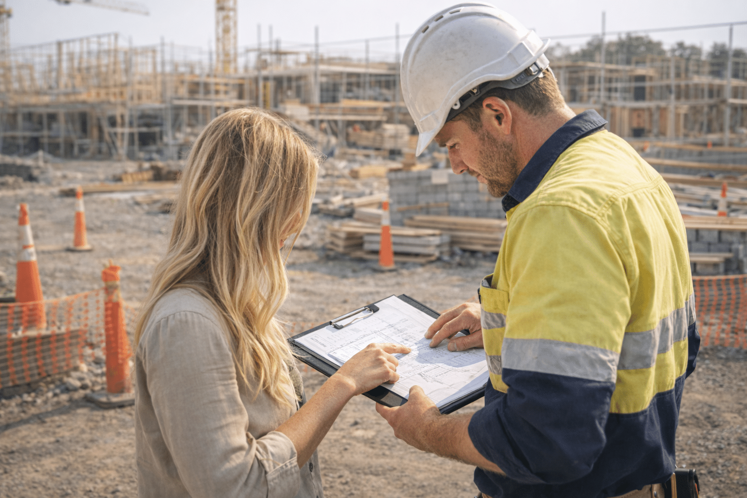 Builders and construction insurance protection with contract works insurance for building projects